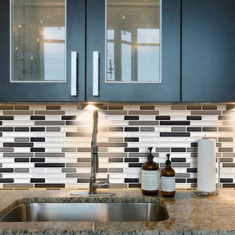 Peel and Stick Wall Tile PVC Rectangle Peel and Stick Subway Wall Tile for Kitchen Clearhalo 'Flooring 'Home Improvement' 'home_improvement' 'home_improvement_peel_stick_blacksplash' 'Peel & Stick Backsplash Tile' 'peel_stick_blacksplash' 'Walls & Ceilings' Walls and Ceiling' 6744166
