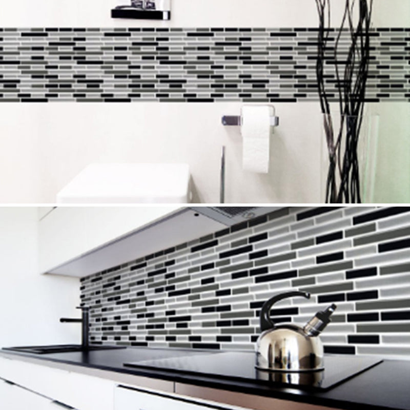 Peel and Stick Wall Tile PVC Rectangle Peel and Stick Subway Wall Tile for Kitchen Clearhalo 'Flooring 'Home Improvement' 'home_improvement' 'home_improvement_peel_stick_blacksplash' 'Peel & Stick Backsplash Tile' 'peel_stick_blacksplash' 'Walls & Ceilings' Walls and Ceiling' 6744167