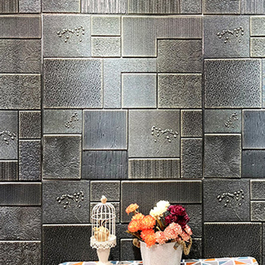 Industrial Wall Plank 3D Brick Bathroom Living Room Wall Panels Set of 1 Clearhalo 'Flooring 'Home Improvement' 'home_improvement' 'home_improvement_wall_paneling' 'Wall Paneling' 'wall_paneling' 'Walls & Ceilings' Walls and Ceiling' 6744181