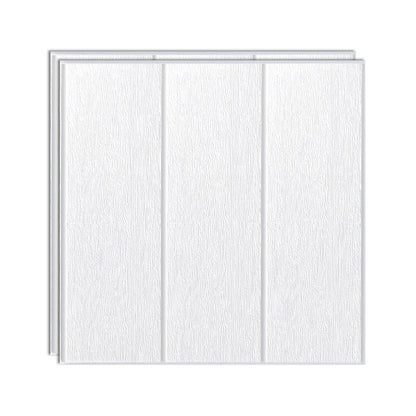 Modern Wall Paneling Peel and Stick Wood Effect Design Wall Paneling White Clearhalo 'Flooring 'Home Improvement' 'home_improvement' 'home_improvement_wall_paneling' 'Wall Paneling' 'wall_paneling' 'Walls & Ceilings' Walls and Ceiling' 6744230