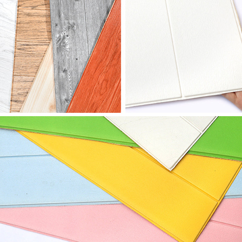 Modern Wall Paneling Peel and Stick Wood Effect Design Wall Paneling Clearhalo 'Flooring 'Home Improvement' 'home_improvement' 'home_improvement_wall_paneling' 'Wall Paneling' 'wall_paneling' 'Walls & Ceilings' Walls and Ceiling' 6744233