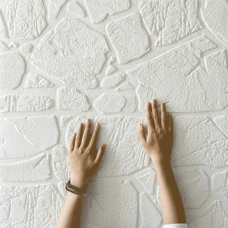 Modern Pearl Wainscoting PVC Wall Access Panel Peel and Stick Wall Tile for Bedroom Clearhalo 'Flooring 'Home Improvement' 'home_improvement' 'home_improvement_wall_paneling' 'Wall Paneling' 'wall_paneling' 'Walls & Ceilings' Walls and Ceiling' 6744236