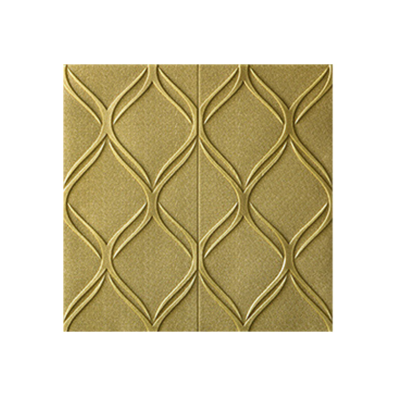 Contemporary Waterproof Wall Plank Stripe Brick Bedroom Wall Panels Gold Clearhalo 'Flooring 'Home Improvement' 'home_improvement' 'home_improvement_wall_paneling' 'Wall Paneling' 'wall_paneling' 'Walls & Ceilings' Walls and Ceiling' 6744260