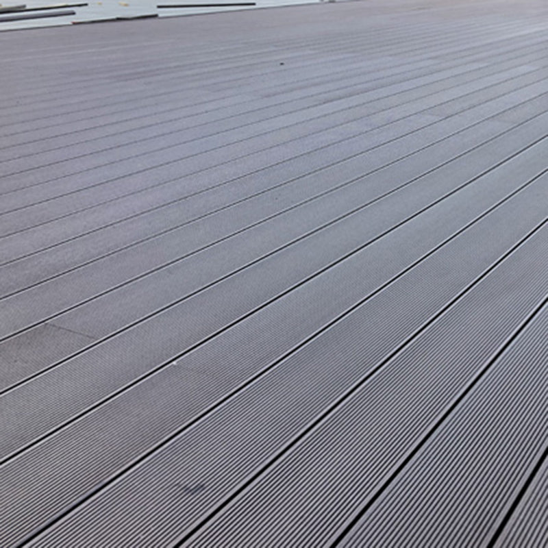 Deck Plank Wooden Waterproof Snapping Embossed Outdoor Floor Board Pewter 10-Piece Set Clearhalo 'Home Improvement' 'home_improvement' 'home_improvement_outdoor_deck_tiles_planks' 'Outdoor Deck Tiles & Planks' 'Outdoor Flooring & Tile' 'Outdoor Remodel' 'outdoor_deck_tiles_planks' 6744311