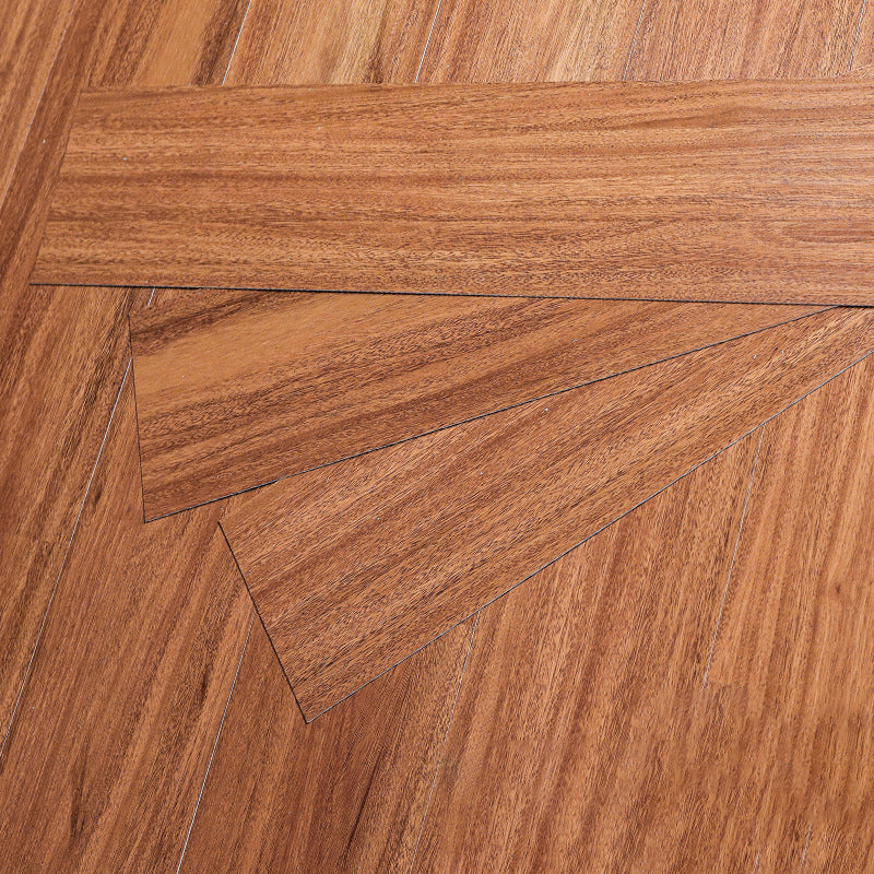 Peel and Stick Vinyl Flooring Low Gloss Vinyl Flooring with Wood Look Orange-Red Clearhalo 'Flooring 'Home Improvement' 'home_improvement' 'home_improvement_vinyl_flooring' 'Vinyl Flooring' 'vinyl_flooring' Walls and Ceiling' 6744391