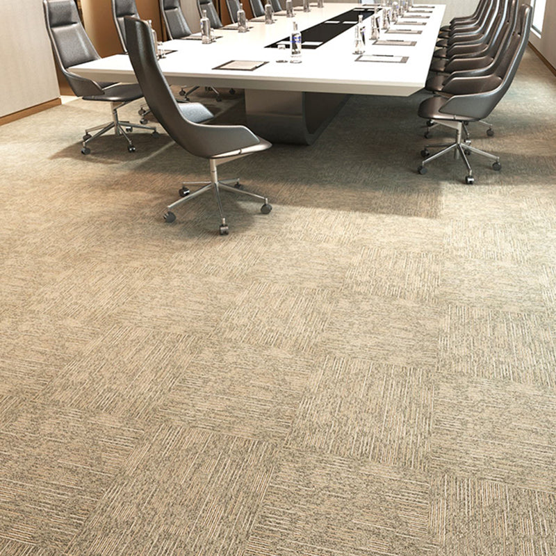 Carpet Tile Fade Resistant Non-Skid Striped Loose Lay Carpet Tile Living Room Clearhalo 'Carpet Tiles & Carpet Squares' 'carpet_tiles_carpet_squares' 'Flooring 'Home Improvement' 'home_improvement' 'home_improvement_carpet_tiles_carpet_squares' Walls and Ceiling' 6744450