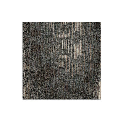 Carpet Tile Fade Resistant Non-Skid Striped Loose Lay Carpet Tile Living Room Brown Clearhalo 'Carpet Tiles & Carpet Squares' 'carpet_tiles_carpet_squares' 'Flooring 'Home Improvement' 'home_improvement' 'home_improvement_carpet_tiles_carpet_squares' Walls and Ceiling' 6744451