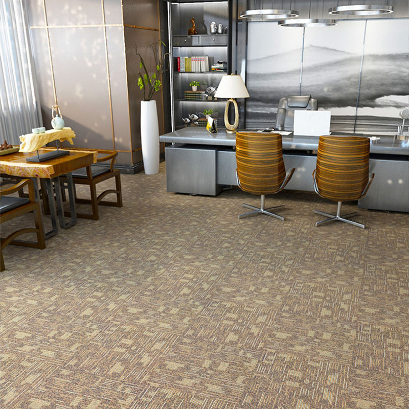 Carpet Tile Fade Resistant Non-Skid Striped Loose Lay Carpet Tile Living Room Clearhalo 'Carpet Tiles & Carpet Squares' 'carpet_tiles_carpet_squares' 'Flooring 'Home Improvement' 'home_improvement' 'home_improvement_carpet_tiles_carpet_squares' Walls and Ceiling' 6744462