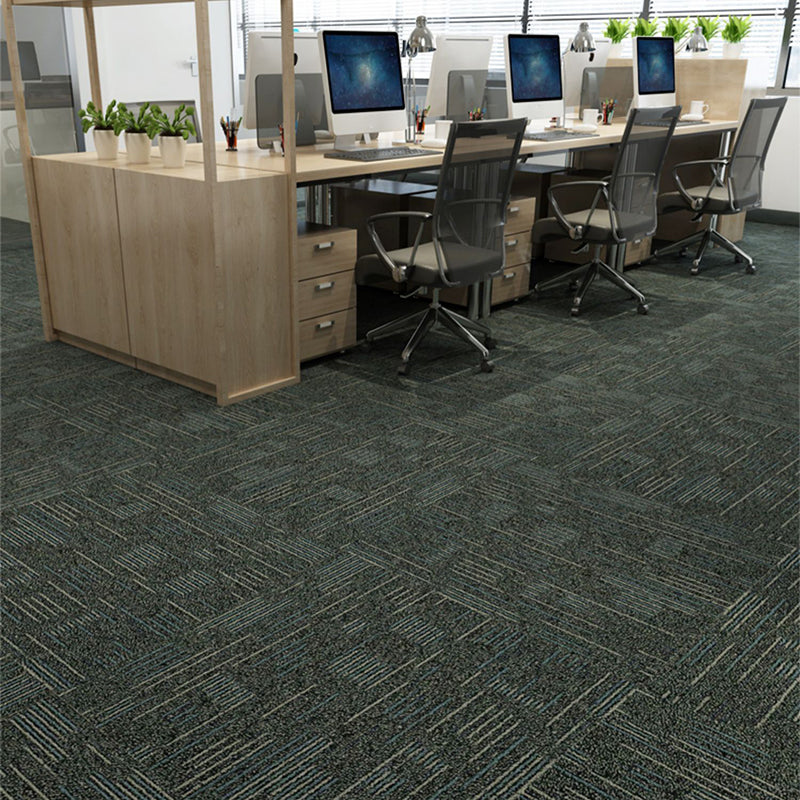 Carpet Tile Fade Resistant Non-Skid Striped Loose Lay Carpet Tile Living Room Clearhalo 'Carpet Tiles & Carpet Squares' 'carpet_tiles_carpet_squares' 'Flooring 'Home Improvement' 'home_improvement' 'home_improvement_carpet_tiles_carpet_squares' Walls and Ceiling' 6744463