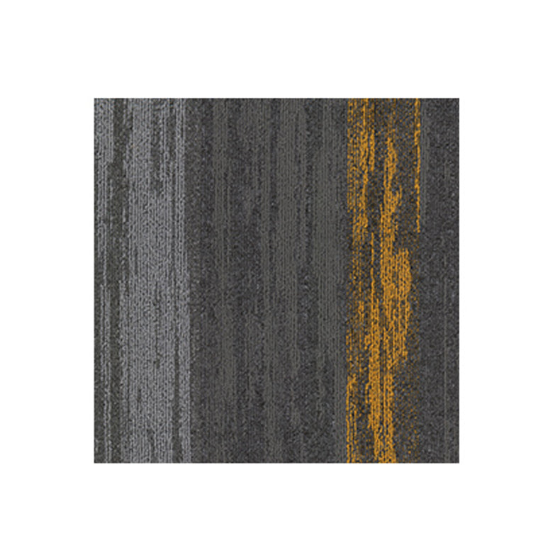 Carpet Tile Non-Skid Fade Resistant Gradient Loose Lay Carpet Tiles Bedroom Dark Gray-Yellow Clearhalo 'Carpet Tiles & Carpet Squares' 'carpet_tiles_carpet_squares' 'Flooring 'Home Improvement' 'home_improvement' 'home_improvement_carpet_tiles_carpet_squares' Walls and Ceiling' 6744478