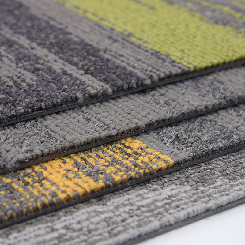 Carpet Tile Non-Skid Fade Resistant Gradient Loose Lay Carpet Tiles Bedroom Clearhalo 'Carpet Tiles & Carpet Squares' 'carpet_tiles_carpet_squares' 'Flooring 'Home Improvement' 'home_improvement' 'home_improvement_carpet_tiles_carpet_squares' Walls and Ceiling' 6744483