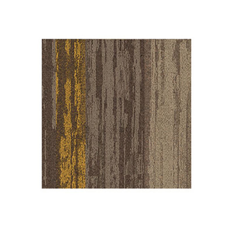 Carpet Tile Non-Skid Fade Resistant Gradient Loose Lay Carpet Tiles Bedroom Yellow Clearhalo 'Carpet Tiles & Carpet Squares' 'carpet_tiles_carpet_squares' 'Flooring 'Home Improvement' 'home_improvement' 'home_improvement_carpet_tiles_carpet_squares' Walls and Ceiling' 6744489