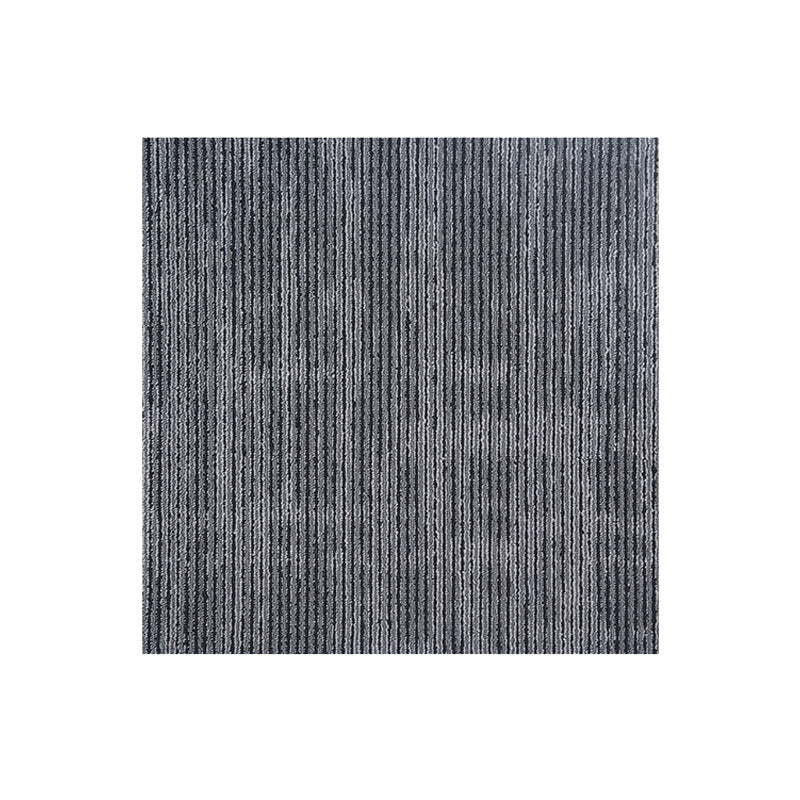 Carpet Tile Non-Skid Fade Resistant Solid Color Loose Lay Carpet Tiles Living Room Dark Gray Clearhalo 'Carpet Tiles & Carpet Squares' 'carpet_tiles_carpet_squares' 'Flooring 'Home Improvement' 'home_improvement' 'home_improvement_carpet_tiles_carpet_squares' Walls and Ceiling' 6744500