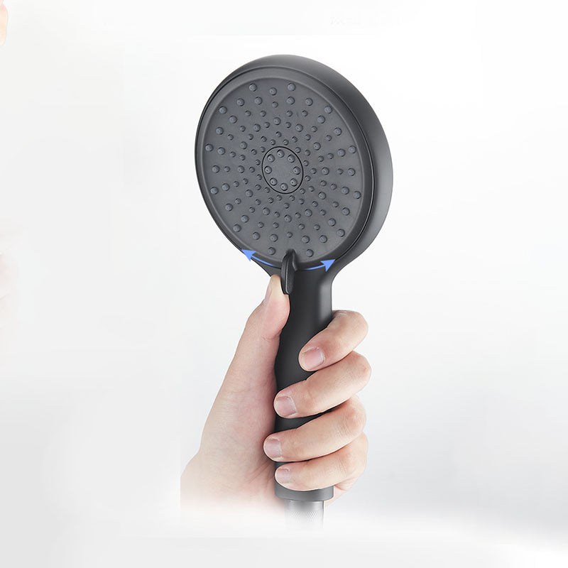 Contemporary Handheld Shower Self-Cleaning Wall-Mount Showerhead Black Hand Shower 4 Clearhalo 'Bathroom Remodel & Bathroom Fixtures' 'Home Improvement' 'home_improvement' 'home_improvement_shower_heads' 'Shower Heads' 'shower_heads' 'Showers & Bathtubs Plumbing' 'Showers & Bathtubs' 6744657