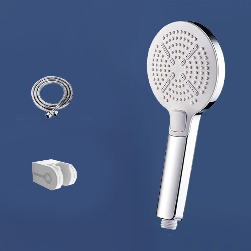 Contemporary Handheld Shower Self-Cleaning Wall-Mount Showerhead Silver Shower & Hose & Hole-free Wall Seat 3 Clearhalo 'Bathroom Remodel & Bathroom Fixtures' 'Home Improvement' 'home_improvement' 'home_improvement_shower_heads' 'Shower Heads' 'shower_heads' 'Showers & Bathtubs Plumbing' 'Showers & Bathtubs' 6744664