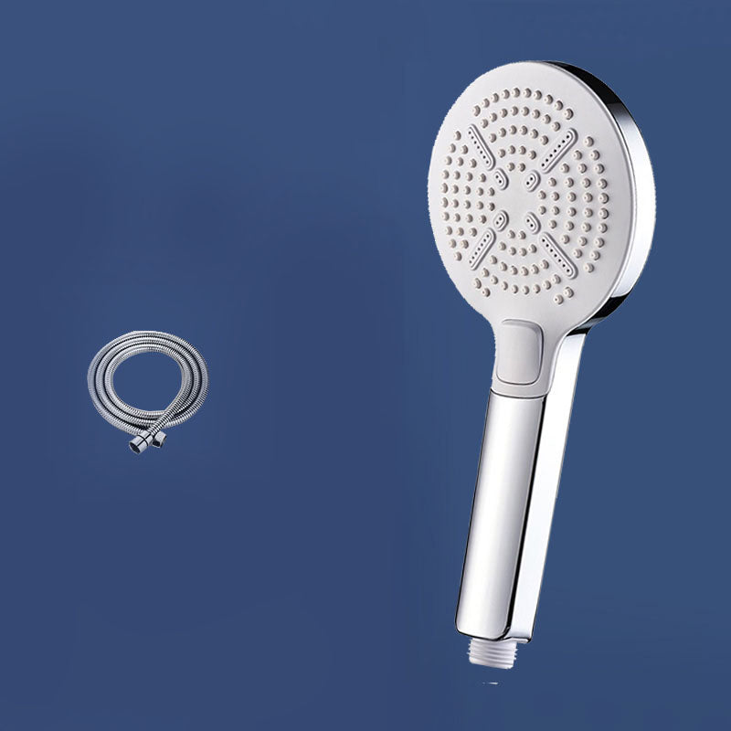 Contemporary Handheld Shower Self-Cleaning Wall-Mount Showerhead Silver Shower Head with Hose 3 Clearhalo 'Bathroom Remodel & Bathroom Fixtures' 'Home Improvement' 'home_improvement' 'home_improvement_shower_heads' 'Shower Heads' 'shower_heads' 'Showers & Bathtubs Plumbing' 'Showers & Bathtubs' 6744666