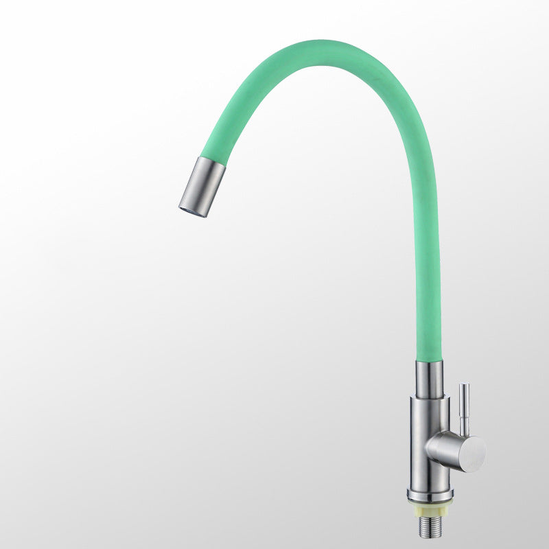 Modern 1-Handle Faucets Touchless with Water Dispenser Standard Kitchen Faucets Green Clearhalo 'Home Improvement' 'home_improvement' 'home_improvement_kitchen_faucets' 'Kitchen Faucets' 'Kitchen Remodel & Kitchen Fixtures' 'Kitchen Sinks & Faucet Components' 'kitchen_faucets' 6744983