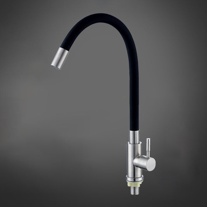 Modern 1-Handle Faucets Touchless with Water Dispenser Standard Kitchen Faucets Clearhalo 'Home Improvement' 'home_improvement' 'home_improvement_kitchen_faucets' 'Kitchen Faucets' 'Kitchen Remodel & Kitchen Fixtures' 'Kitchen Sinks & Faucet Components' 'kitchen_faucets' 6744990