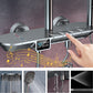 Ellipse Shower Set Intelligent Digital Display Thermostatic Shower Diamond Button Clearhalo 'Bathroom Remodel & Bathroom Fixtures' 'Home Improvement' 'home_improvement' 'home_improvement_shower_faucets' 'Shower Faucets & Systems' 'shower_faucets' 'Showers & Bathtubs Plumbing' 'Showers & Bathtubs' 6745003
