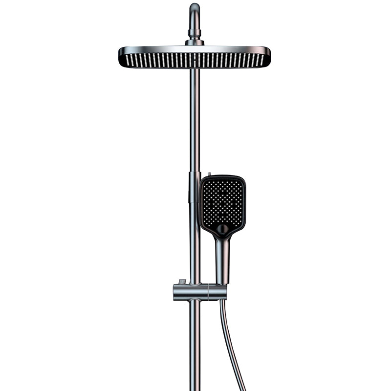 Ellipse Shower Set Intelligent Digital Display Thermostatic Shower Diamond Button Clearhalo 'Bathroom Remodel & Bathroom Fixtures' 'Home Improvement' 'home_improvement' 'home_improvement_shower_faucets' 'Shower Faucets & Systems' 'shower_faucets' 'Showers & Bathtubs Plumbing' 'Showers & Bathtubs' 6745007