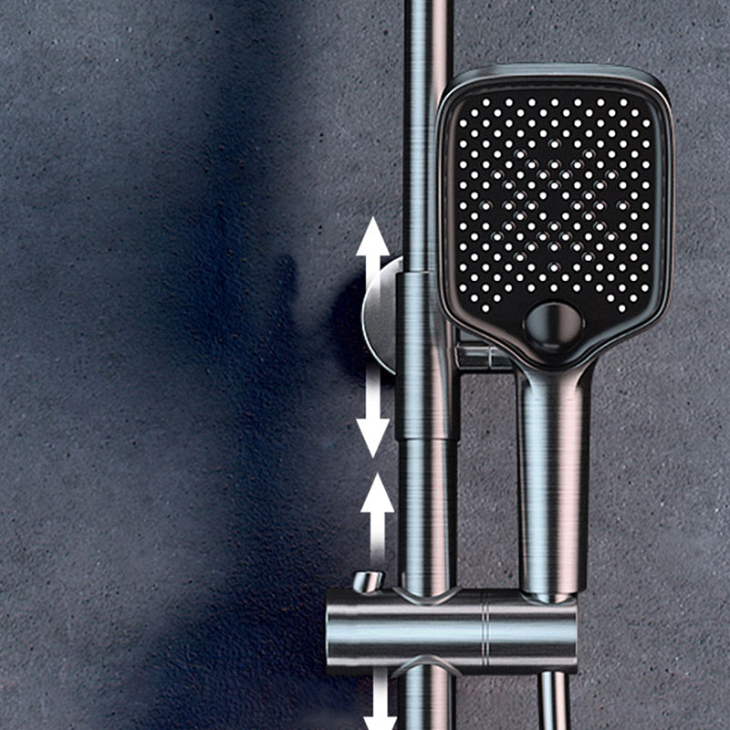 Ellipse Shower Set Intelligent Digital Display Thermostatic Shower Diamond Button Clearhalo 'Bathroom Remodel & Bathroom Fixtures' 'Home Improvement' 'home_improvement' 'home_improvement_shower_faucets' 'Shower Faucets & Systems' 'shower_faucets' 'Showers & Bathtubs Plumbing' 'Showers & Bathtubs' 6745012