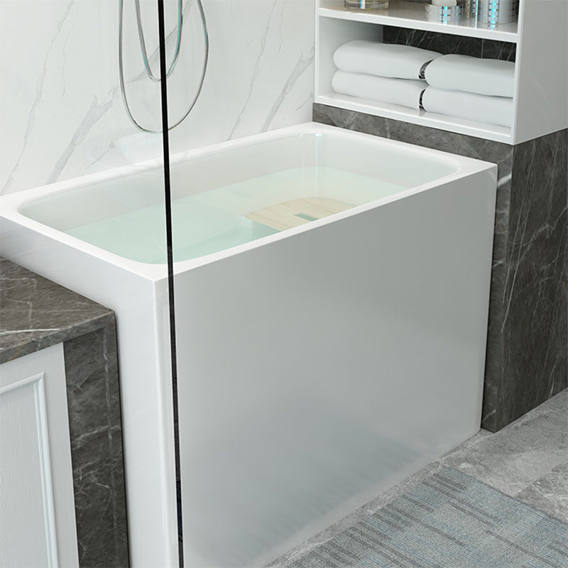 Modern Style Apron Front Bathtub Rectangular Acrylic Bathroom Bathtub Clearhalo 'Bathroom Remodel & Bathroom Fixtures' 'Bathtubs' 'Home Improvement' 'home_improvement' 'home_improvement_bathtubs' 'Showers & Bathtubs' 6745109