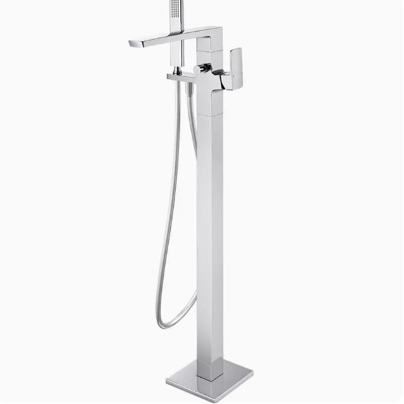 White Freestanding Soaking Bathtub Modern Rectangle Stone Bathtub Clearhalo 'Bathroom Remodel & Bathroom Fixtures' 'Bathtubs' 'Home Improvement' 'home_improvement' 'home_improvement_bathtubs' 'Showers & Bathtubs' 6745132