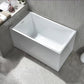 Contemporary Rectangle Acrylic Bathtub Freestanding Soaking Bathtub Without Seat Tub Clearhalo 'Bathroom Remodel & Bathroom Fixtures' 'Bathtubs' 'Home Improvement' 'home_improvement' 'home_improvement_bathtubs' 'Showers & Bathtubs' 6745305