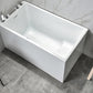 Contemporary Rectangle Acrylic Bathtub Freestanding Soaking Bathtub Clearhalo 'Bathroom Remodel & Bathroom Fixtures' 'Bathtubs' 'Home Improvement' 'home_improvement' 'home_improvement_bathtubs' 'Showers & Bathtubs' 6745309
