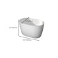 Modern Acrylic Ellipse White Bathtub Back to Wall with Drain Bath Tub Clearhalo 'Bathroom Remodel & Bathroom Fixtures' 'Bathtubs' 'Home Improvement' 'home_improvement' 'home_improvement_bathtubs' 'Showers & Bathtubs' 6745422