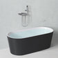 Modern Style Acrylic Ellipse Bathtub Freestanding Soaking Bathtub with Drain Bath Tub Clearhalo 'Bathroom Remodel & Bathroom Fixtures' 'Bathtubs' 'Home Improvement' 'home_improvement' 'home_improvement_bathtubs' 'Showers & Bathtubs' 6745659