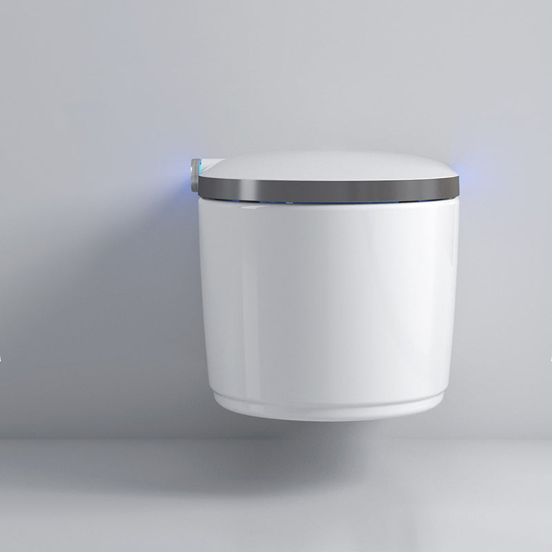 Modern White Gravity Flush Toilet One-Piece Wall Mount Toilet for Bathroom Clearhalo 'Bathroom Remodel & Bathroom Fixtures' 'Home Improvement' 'home_improvement' 'home_improvement_toilets' 'Toilets & Bidets' 'Toilets' 6745777