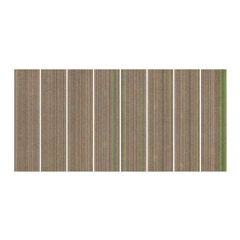 Carpet Tile Non-Skid Fade Resistant Gradient Loose Lay Carpet Tiles Living Room Brown/ Green Clearhalo 'Carpet Tiles & Carpet Squares' 'carpet_tiles_carpet_squares' 'Flooring 'Home Improvement' 'home_improvement' 'home_improvement_carpet_tiles_carpet_squares' Walls and Ceiling' 6756192