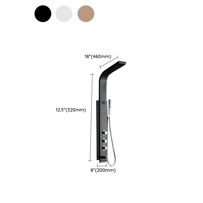 Shower Set Shower Screen Intelligent Digital Display Bathroom Shower Head Clearhalo 'Bathroom Remodel & Bathroom Fixtures' 'Home Improvement' 'home_improvement' 'home_improvement_shower_faucets' 'Shower Faucets & Systems' 'shower_faucets' 'Showers & Bathtubs Plumbing' 'Showers & Bathtubs' 6756221