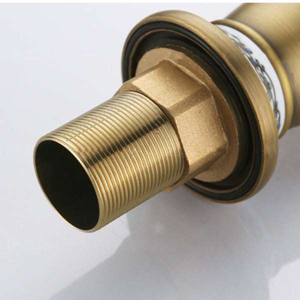 Low-arc Country Vessel Faucet Single Handle Brass Faucet for Bathroom Clearhalo 'Bathroom Remodel & Bathroom Fixtures' 'Bathroom Sink Faucets' 'Bathroom Sinks & Faucet Components' 'bathroom_sink_faucets' 'Home Improvement' 'home_improvement' 'home_improvement_bathroom_sink_faucets' 6756250