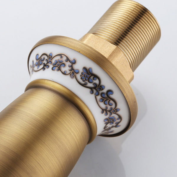 Low-arc Country Vessel Faucet Single Handle Brass Faucet for Bathroom Clearhalo 'Bathroom Remodel & Bathroom Fixtures' 'Bathroom Sink Faucets' 'Bathroom Sinks & Faucet Components' 'bathroom_sink_faucets' 'Home Improvement' 'home_improvement' 'home_improvement_bathroom_sink_faucets' 6756256