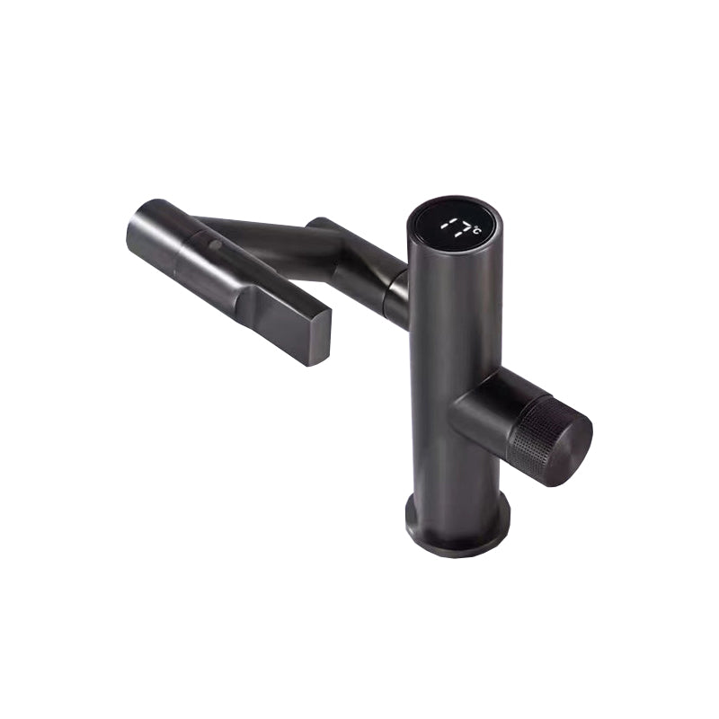 Modern Vessel Sink Faucet Copper 1-Handle Low Arc Vessel Faucet for Bathroom Clearhalo 'Bathroom Remodel & Bathroom Fixtures' 'Bathroom Sink Faucets' 'Bathroom Sinks & Faucet Components' 'bathroom_sink_faucets' 'Home Improvement' 'home_improvement' 'home_improvement_bathroom_sink_faucets' 6756267