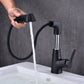 Modern Vessel Sink Faucet Copper Single Handle Retractable Low Arc Vessel Faucet Clearhalo 'Bathroom Remodel & Bathroom Fixtures' 'Bathroom Sink Faucets' 'Bathroom Sinks & Faucet Components' 'bathroom_sink_faucets' 'Home Improvement' 'home_improvement' 'home_improvement_bathroom_sink_faucets' 6756302