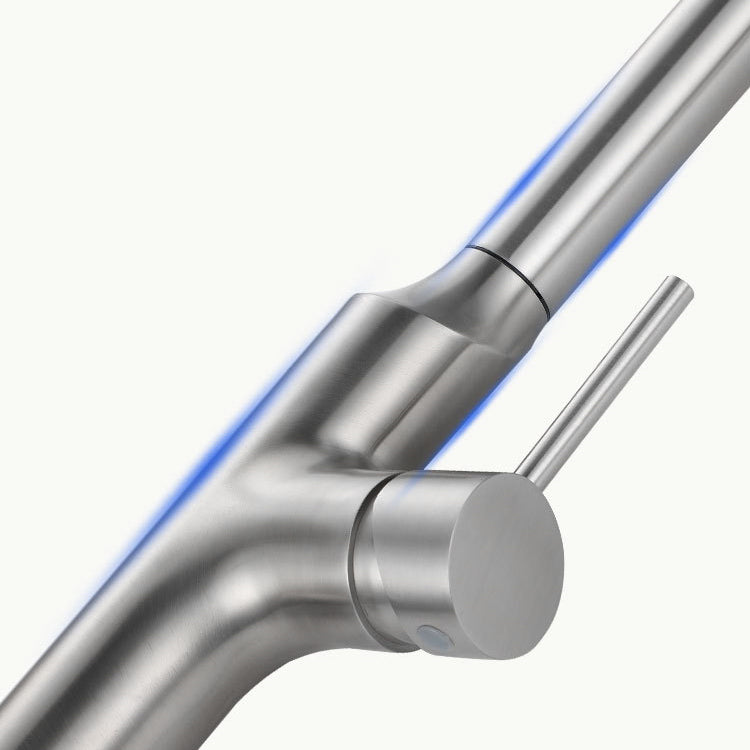 Contemporary Single Lever Kitchen Faucet 1-Hold Water Faucet with Pull out Sprayer Clearhalo 'Home Improvement' 'home_improvement' 'home_improvement_kitchen_faucets' 'Kitchen Faucets' 'Kitchen Remodel & Kitchen Fixtures' 'Kitchen Sinks & Faucet Components' 'kitchen_faucets' 6756380