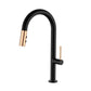Pull Down Kitchen Faucet Single Handle 2-Function Faucet with Pull Out Sprayer Clearhalo 'Home Improvement' 'home_improvement' 'home_improvement_kitchen_faucets' 'Kitchen Faucets' 'Kitchen Remodel & Kitchen Fixtures' 'Kitchen Sinks & Faucet Components' 'kitchen_faucets' 6756439