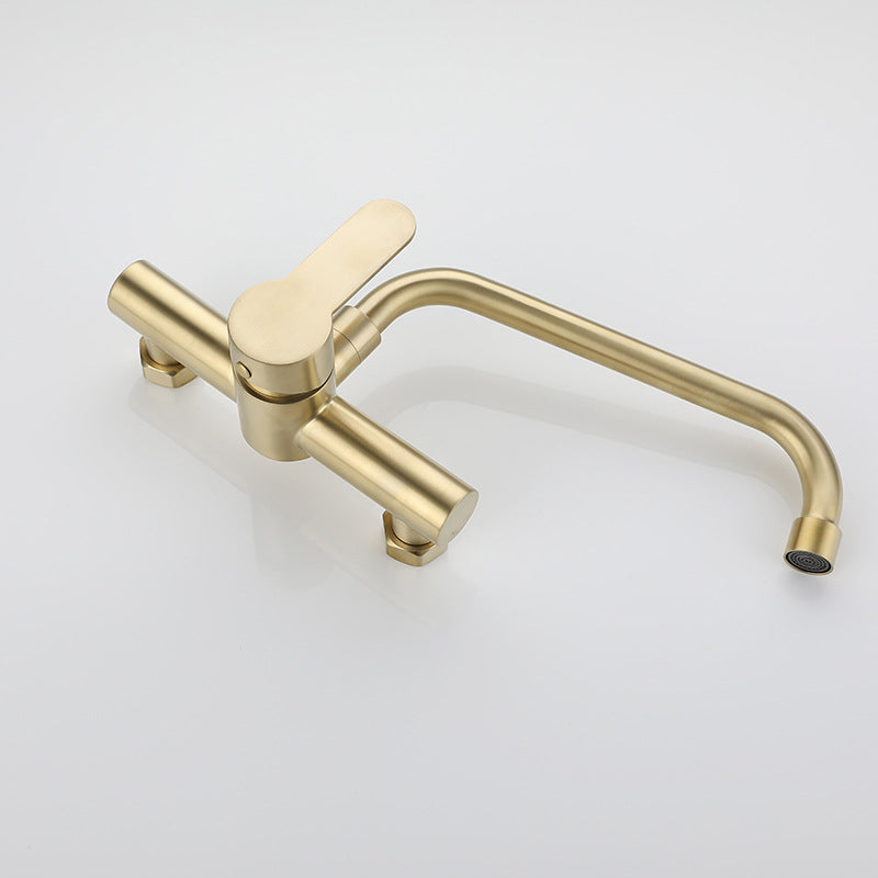 Modern Faucet 1-Handle 2-Hole Single Level Low Profile Pot Filler Faucet Clearhalo 'Home Improvement' 'home_improvement' 'home_improvement_kitchen_faucets' 'Kitchen Faucets' 'Kitchen Remodel & Kitchen Fixtures' 'Kitchen Sinks & Faucet Components' 'kitchen_faucets' 6756452