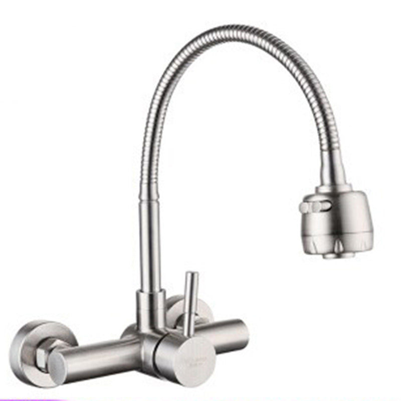 Modern Faucet 1-Handle 2-Hole Single Level Low Profile Pot Filler Faucet Clearhalo 'Home Improvement' 'home_improvement' 'home_improvement_kitchen_faucets' 'Kitchen Faucets' 'Kitchen Remodel & Kitchen Fixtures' 'Kitchen Sinks & Faucet Components' 'kitchen_faucets' 6756455