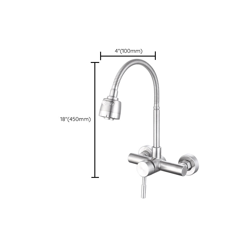 Modern Faucet 1-Handle 2-Hole Single Level Low Profile Pot Filler Faucet Clearhalo 'Home Improvement' 'home_improvement' 'home_improvement_kitchen_faucets' 'Kitchen Faucets' 'Kitchen Remodel & Kitchen Fixtures' 'Kitchen Sinks & Faucet Components' 'kitchen_faucets' 6756462