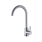 Modern Pull down Single Rotary Switch Kitchen Faucet High Arch Water Filler Supply Lines Included Hot Cold Water Dispensers Clearhalo 'Home Improvement' 'home_improvement' 'home_improvement_kitchen_faucets' 'Kitchen Faucets' 'Kitchen Remodel & Kitchen Fixtures' 'Kitchen Sinks & Faucet Components' 'kitchen_faucets' 6756522