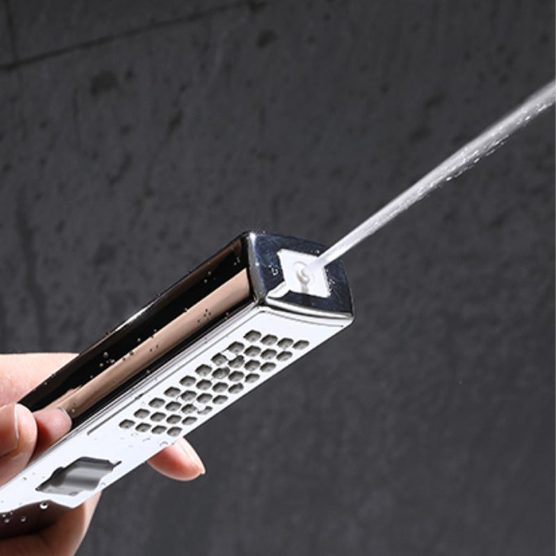 White Shower Screen Set Smart Constant Temperature Bathroom Waterfall Rain Shower Head Clearhalo 'Bathroom Remodel & Bathroom Fixtures' 'Home Improvement' 'home_improvement' 'home_improvement_shower_faucets' 'Shower Faucets & Systems' 'shower_faucets' 'Showers & Bathtubs Plumbing' 'Showers & Bathtubs' 6756547