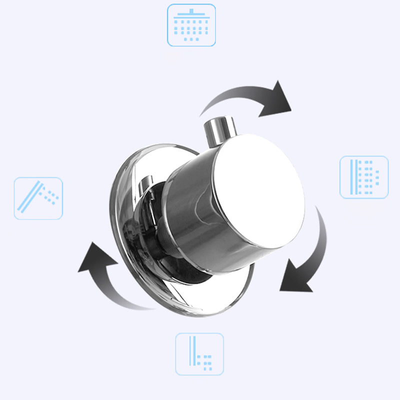 White Shower Screen Set Smart Constant Temperature Bathroom Waterfall Rain Shower Head Clearhalo 'Bathroom Remodel & Bathroom Fixtures' 'Home Improvement' 'home_improvement' 'home_improvement_shower_faucets' 'Shower Faucets & Systems' 'shower_faucets' 'Showers & Bathtubs Plumbing' 'Showers & Bathtubs' 6756552