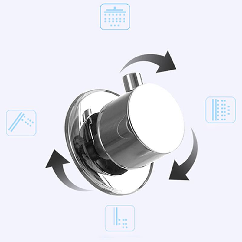 Shower Set White Shower Screen Intelligent Constant Temperature Bathroom Shower Head Clearhalo 'Bathroom Remodel & Bathroom Fixtures' 'Home Improvement' 'home_improvement' 'home_improvement_shower_faucets' 'Shower Faucets & Systems' 'shower_faucets' 'Showers & Bathtubs Plumbing' 'Showers & Bathtubs' 6756571