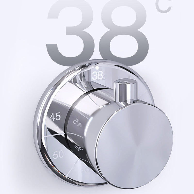 Shower Set White Shower Screen Intelligent Constant Temperature Bathroom Shower Head Clearhalo 'Bathroom Remodel & Bathroom Fixtures' 'Home Improvement' 'home_improvement' 'home_improvement_shower_faucets' 'Shower Faucets & Systems' 'shower_faucets' 'Showers & Bathtubs Plumbing' 'Showers & Bathtubs' 6756576