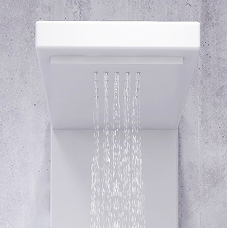 Shower Set White Shower Screen Intelligent Constant Temperature Bathroom Shower Head Clearhalo 'Bathroom Remodel & Bathroom Fixtures' 'Home Improvement' 'home_improvement' 'home_improvement_shower_faucets' 'Shower Faucets & Systems' 'shower_faucets' 'Showers & Bathtubs Plumbing' 'Showers & Bathtubs' 6756578