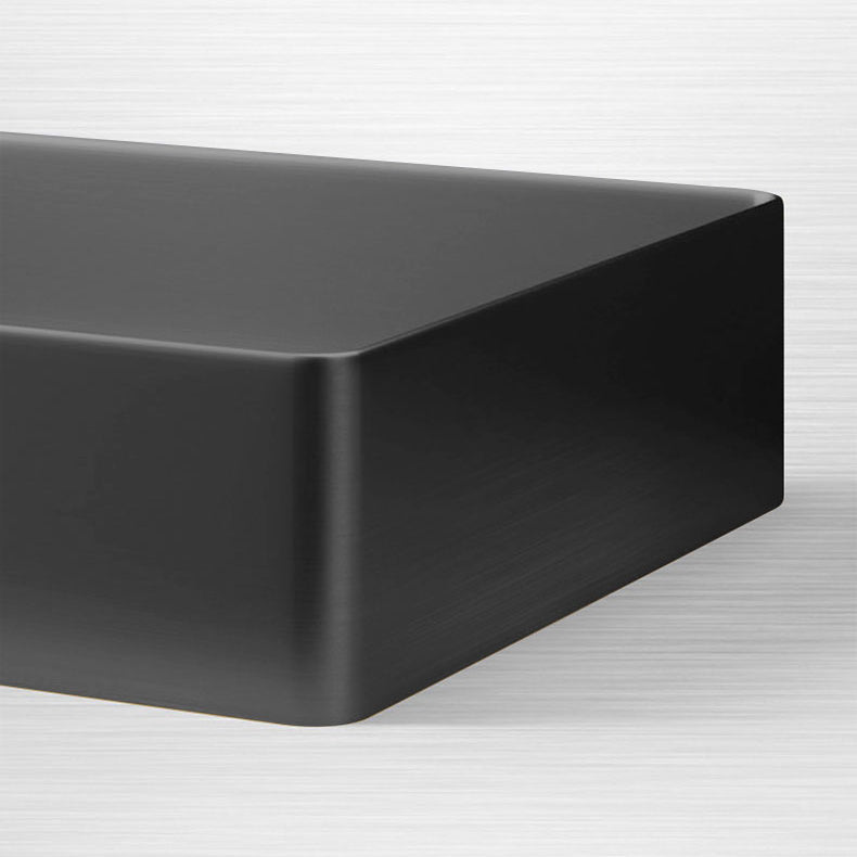 Contemporary Trough Bathroom Sink Solid Color Metal Trough Sink Clearhalo 'Bathroom Remodel & Bathroom Fixtures' 'Bathroom Sinks & Faucet Components' 'Bathroom Sinks' 'bathroom_sink' 'Home Improvement' 'home_improvement' 'home_improvement_bathroom_sink' 6756620